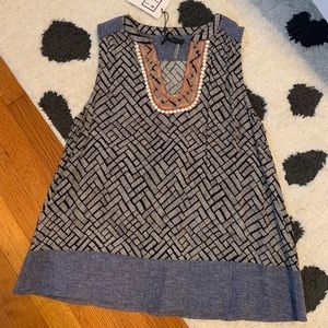 THML embroidered detail tank top size S